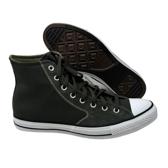 Converse Chuck Taylor High Top Khaki Suede Canvas Shoe Men Skate Sneaker A06572F - Picture 8 of 11